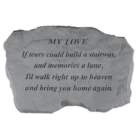 Kay Berry My Love-If Tears Could Build A Stairway - Memorial - 16-in. x 10.5-in. x 1.5-in. KA313599